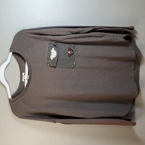 Forever 21 women's long sleeve tee. Faux military appliques. Size medium.